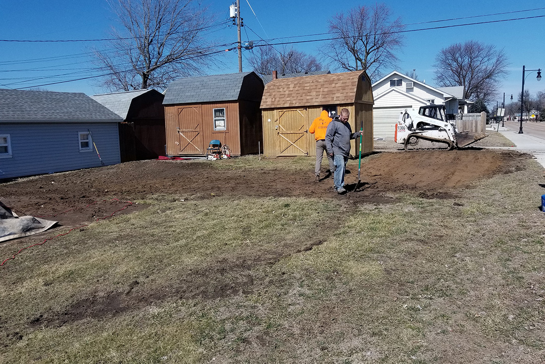 MadCow Tree Service in the process of lot clearing - Alton, IL